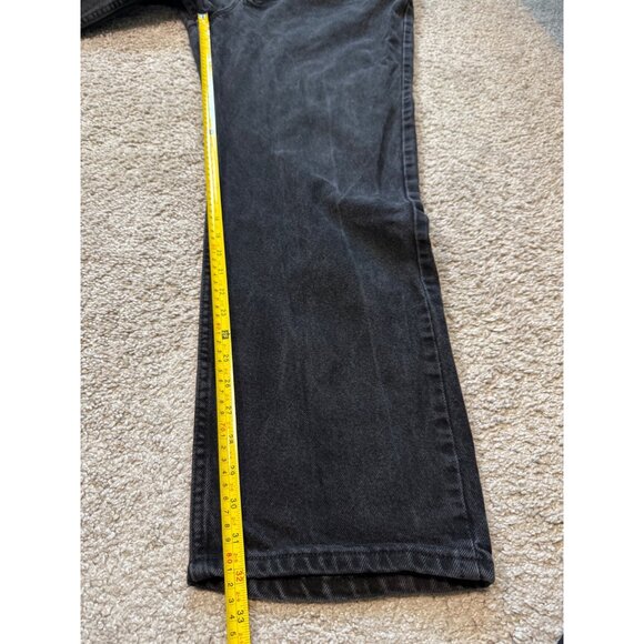 Wrangler Mens Authentic Black Jeans Size 38x32 5 Pocket Straight Leg - Picture 5 of 8